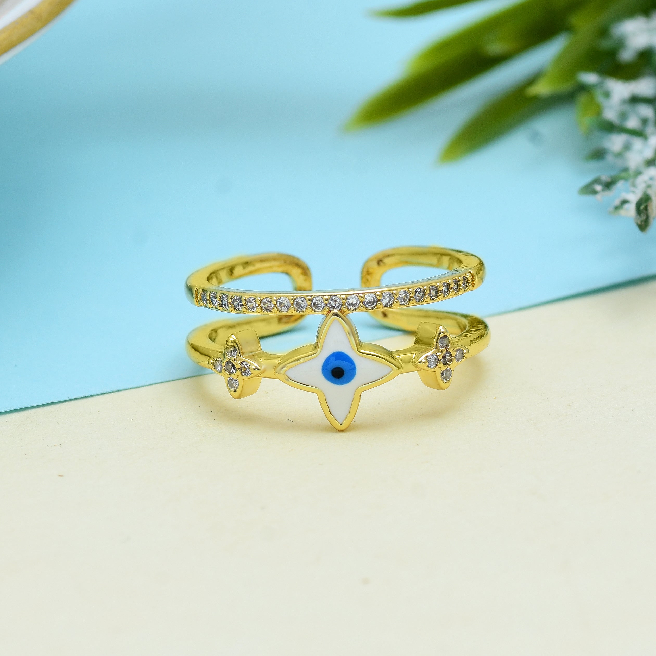 Evil Eye Ring | Anti Tarnish